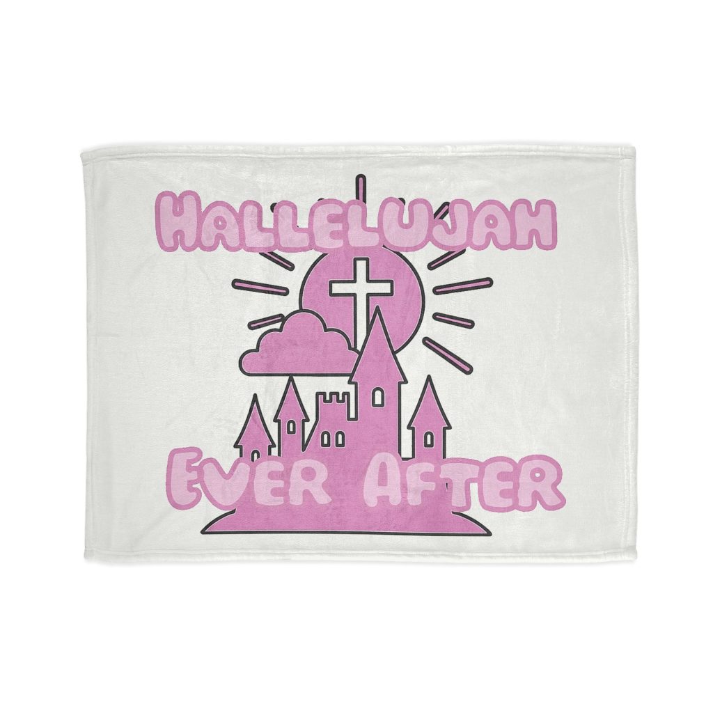 Hallelujah Ever After Blanket - White