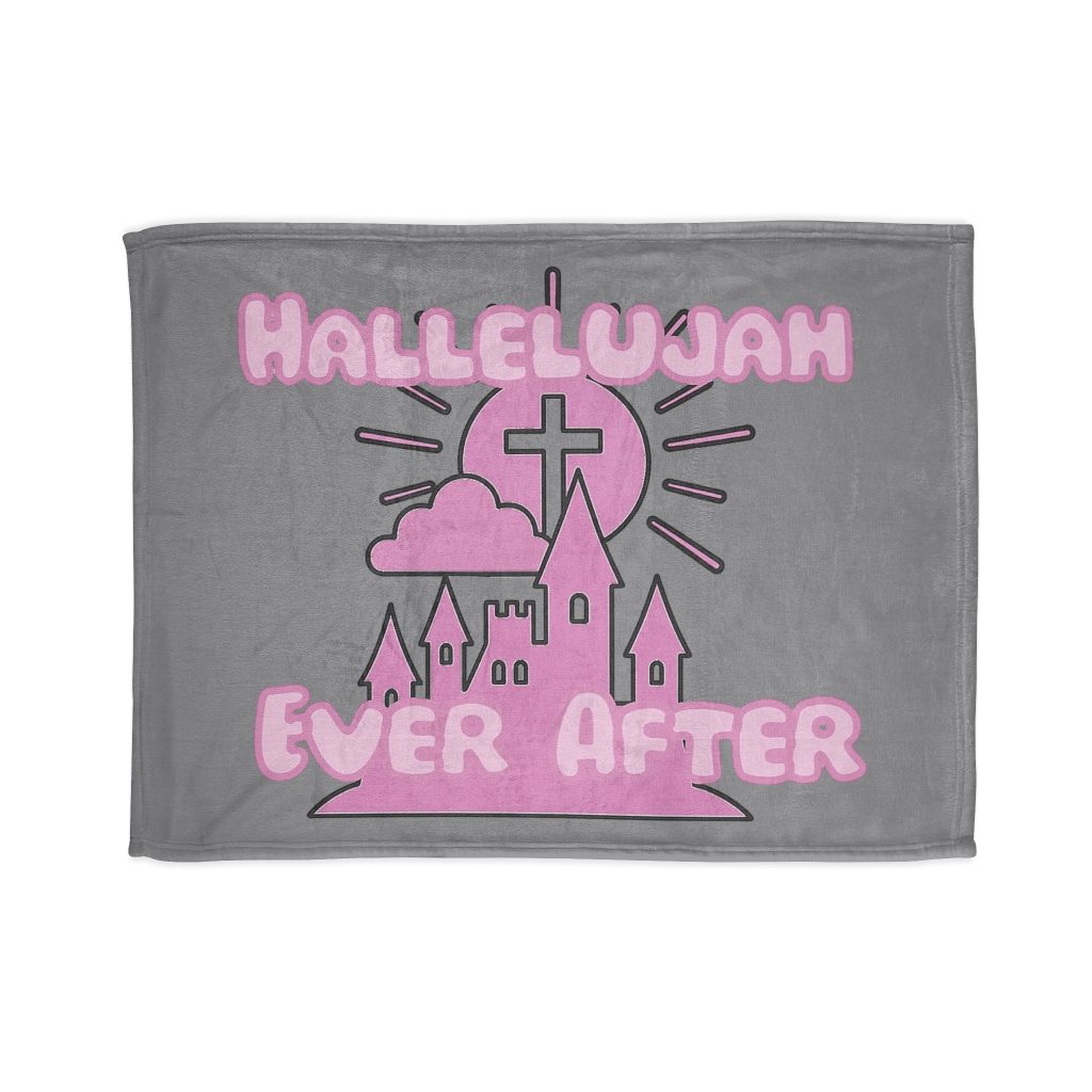 Hallelujah Ever After Blanket - Grey
