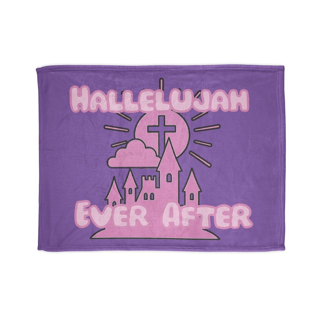 Hallelujah Ever After Blanket - Purple